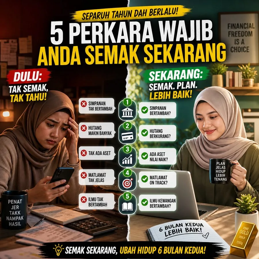 5 Perkara Yang Perlu Anda Semak Sebelum Habis Separuh Tahun Pertama