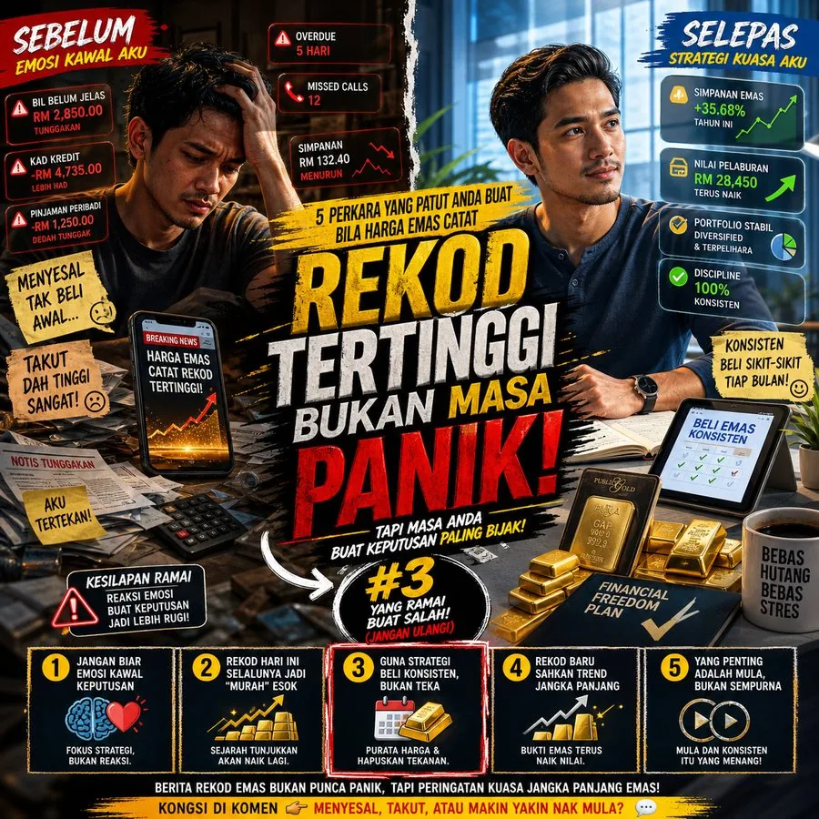 Strategi beli emas konsisten bila harga catat rekod tertinggi, GAP Public Gold