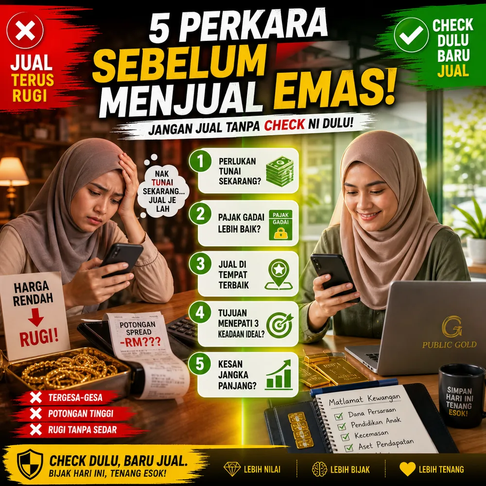 5 Perkara Yang Perlu Disemak Sebelum Menjual Emas