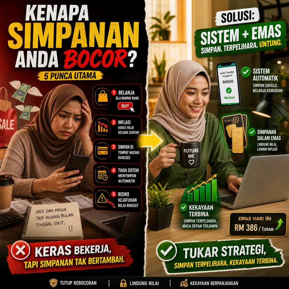 5 Perkara Yang Membuatkan Wang Simpanan Anda Bocor