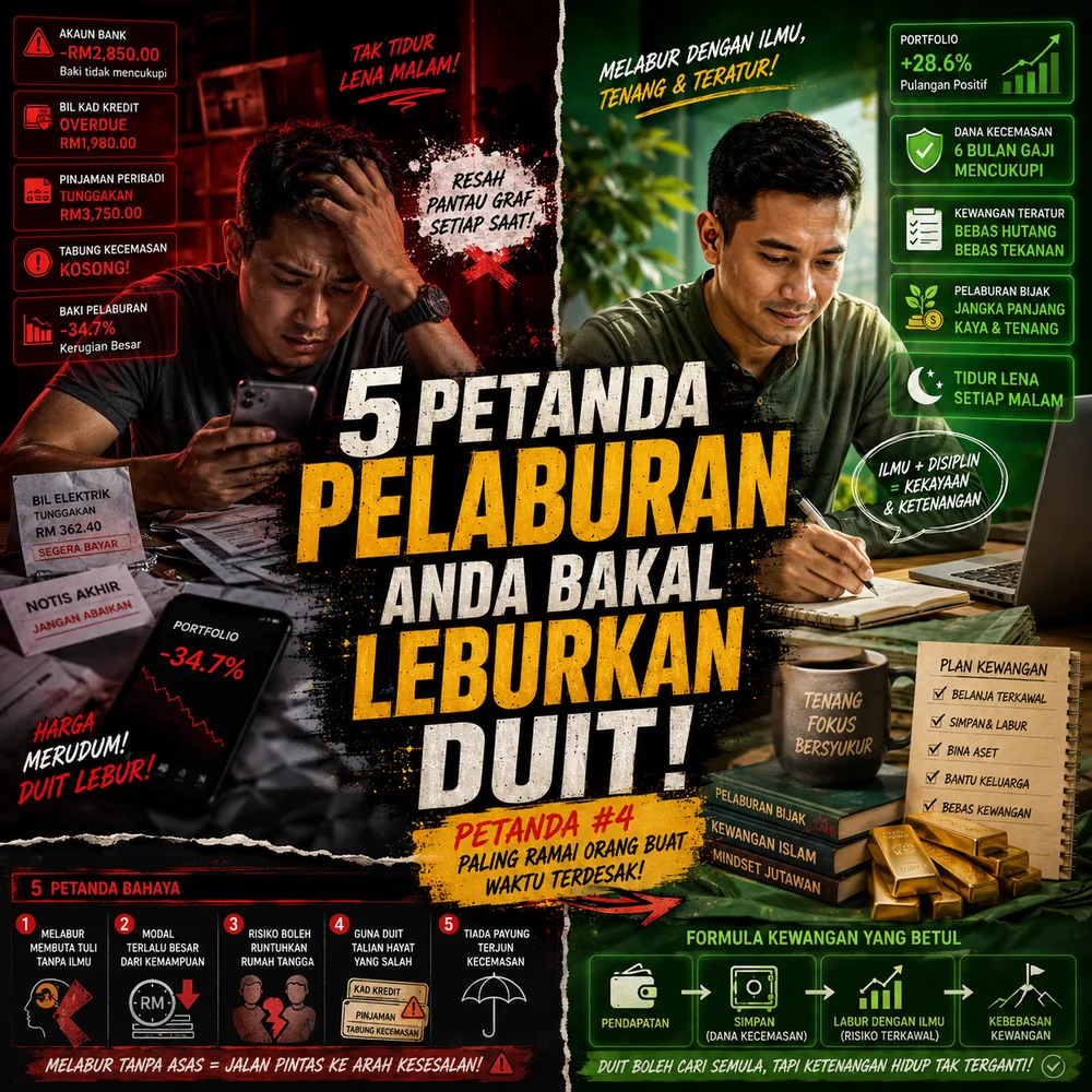 5 Petanda Pelaburan Anda Bakal Leburkan Duit
