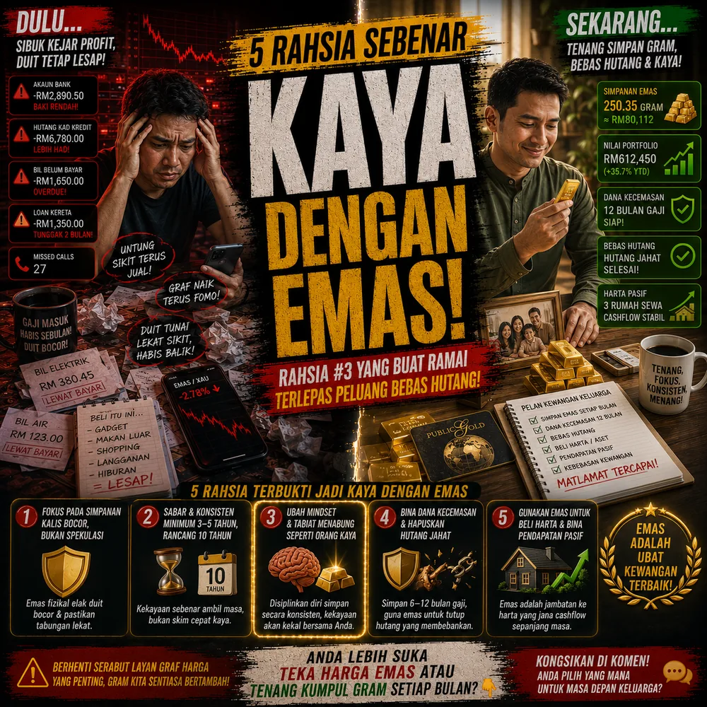 5 Rahsia Sebenar "Kaya Dengan Emas" Yang Sifu Pelaburan Takkan Beritahu