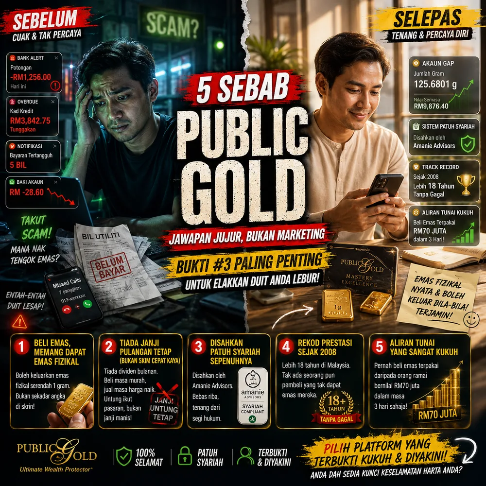 5 sebab Public Gold selamat, jawapan jujur bukan marketing