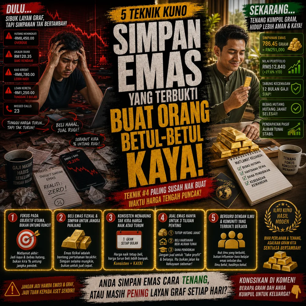 5 Teknik Kuno Simpan Emas Yang Terbukti Buat Orang Betul-Betul Kaya