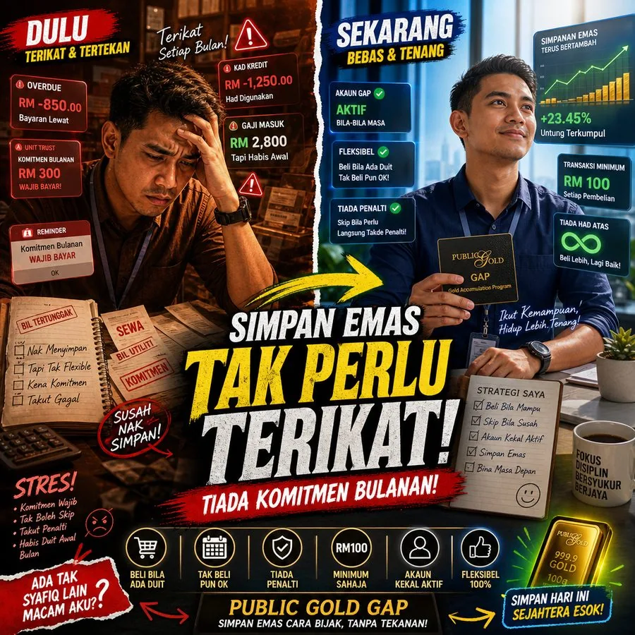 Dialog Syafiq dan Hafiz tentang fleksibiliti simpanan GAP Public Gold