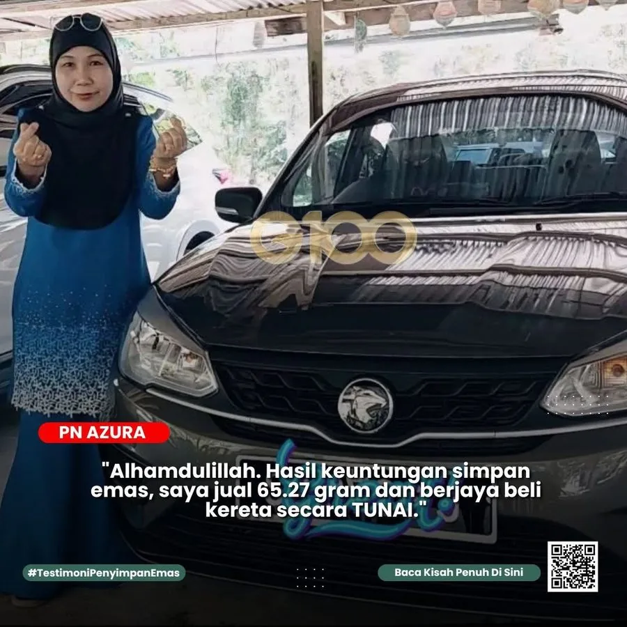 Testimoni Puan Azura Beli Kereta Baharu Secara Tunai Hasil Simpanan Emas Public Gold