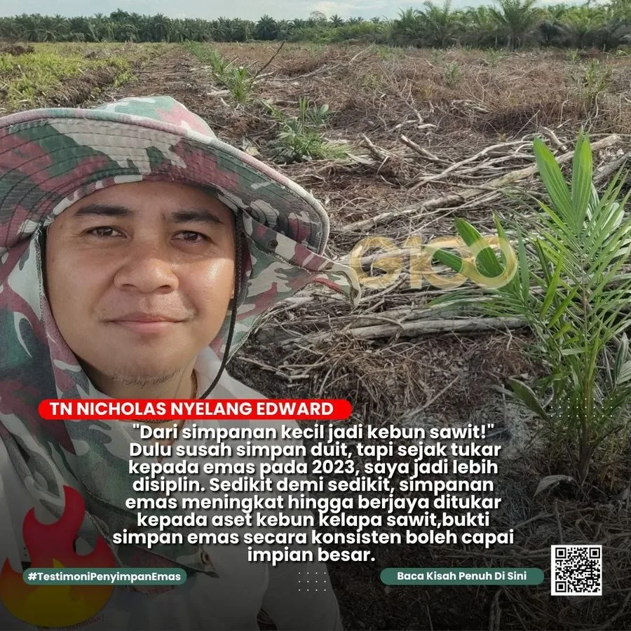 Testimoni Tuan Nicholas Nyelang Edward Simpan Emas Beli Kebun Kelapa Sawit Public Gold