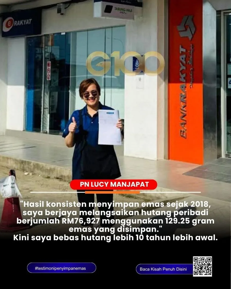 Puan Lucy Manjapat settle personal loan RM76,927 lebih awal 10 tahun menggunakan simpanan emas Public Gold