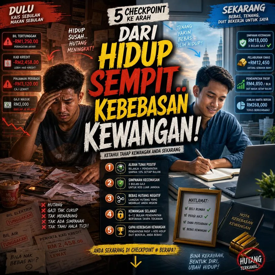 5 checkpoint ke arah kebebasan kewangan Public Gold