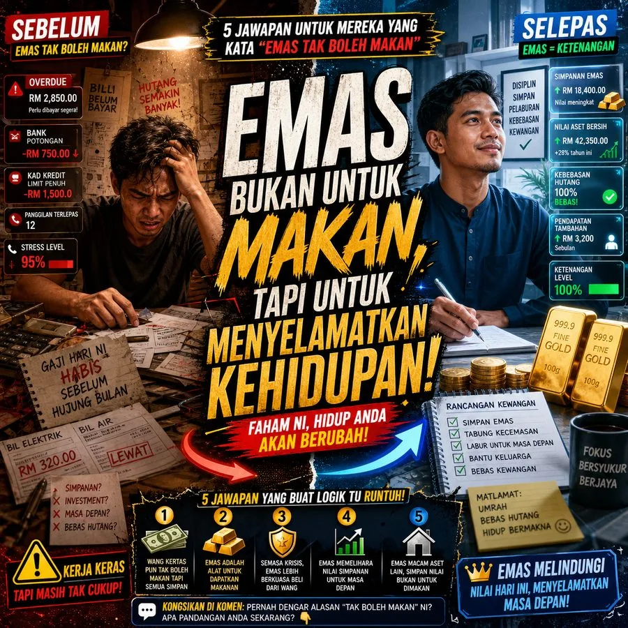 Jawapan kepada keraguan emas tak boleh makan dengan akaun GAP Public Gold