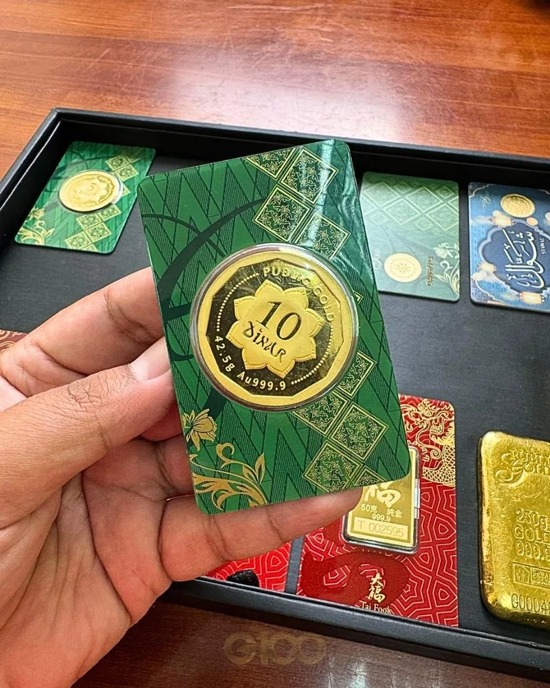 10 Dinar · 42.5g · Au 999.9