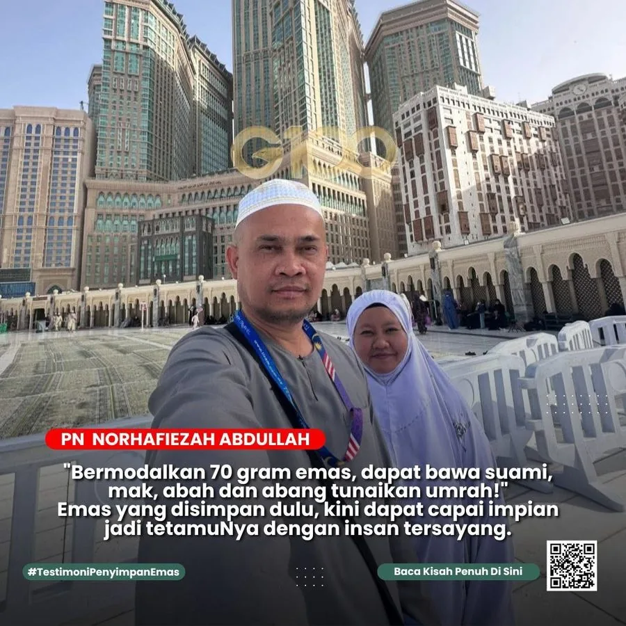 Testimoni Puan Norhafiezah Abdullah Umrah Keluarga Dengan Simpanan Emas Public Gold