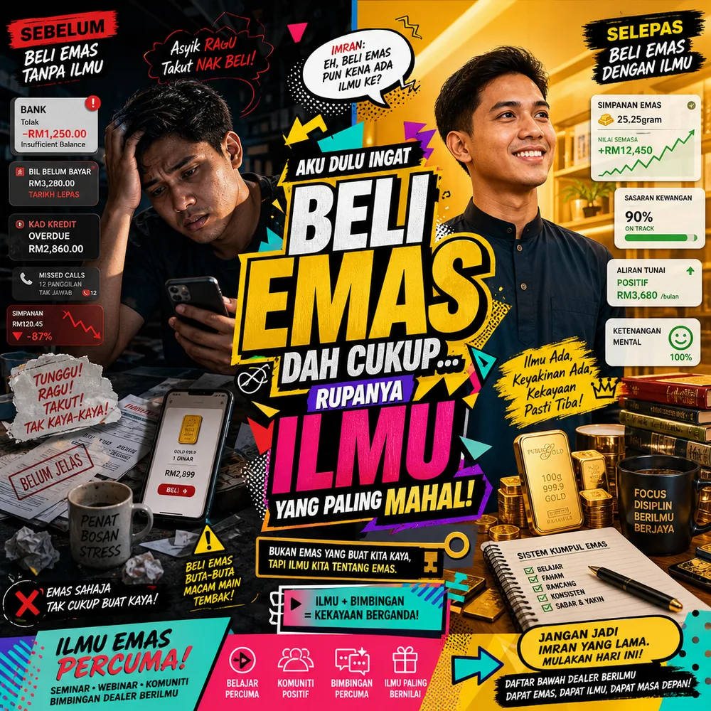 Sembang dua sahabat ingat beli emas je dah cukup tanpa ilmu