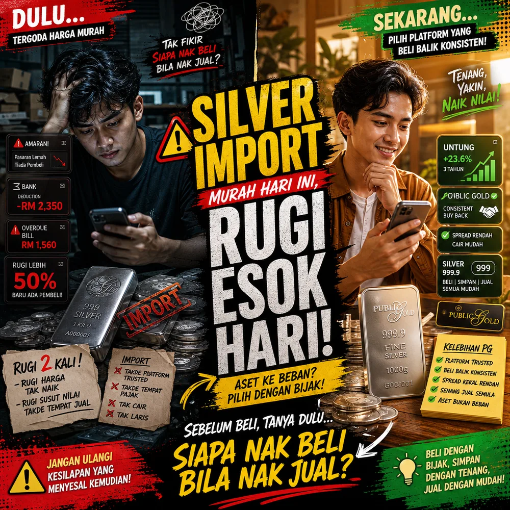 Sembang dua sahabat collect silver import murah tapi susah jual balik