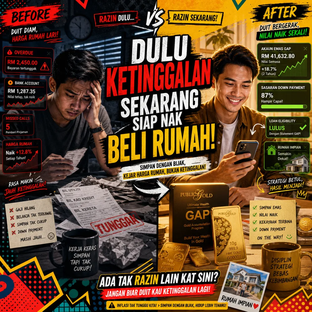 Sembang dua sahabat save down payment rumah tapi rasa makin ketinggalan
