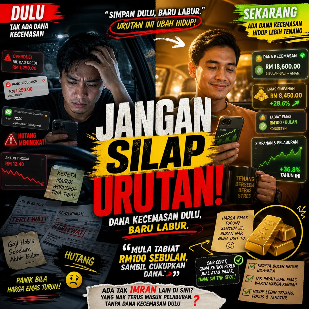 Sembang dua sahabat nak terus melabur tanpa dana kecemasan dulu