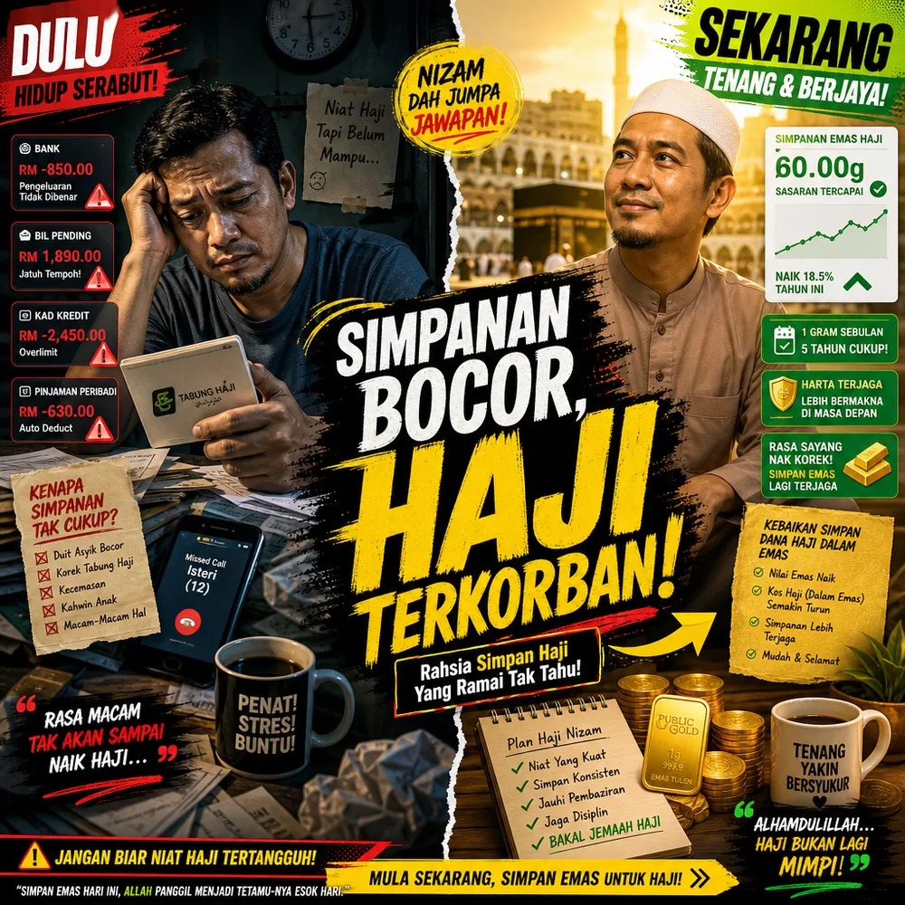 Sembang dua sahabat berniat naik haji tapi simpanan asyik bocor