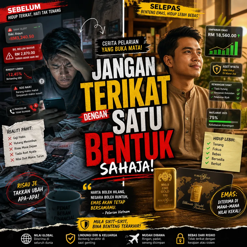 Sembang dua sahabat risau ekonomi tak menentu simpanan semua dalam bank
