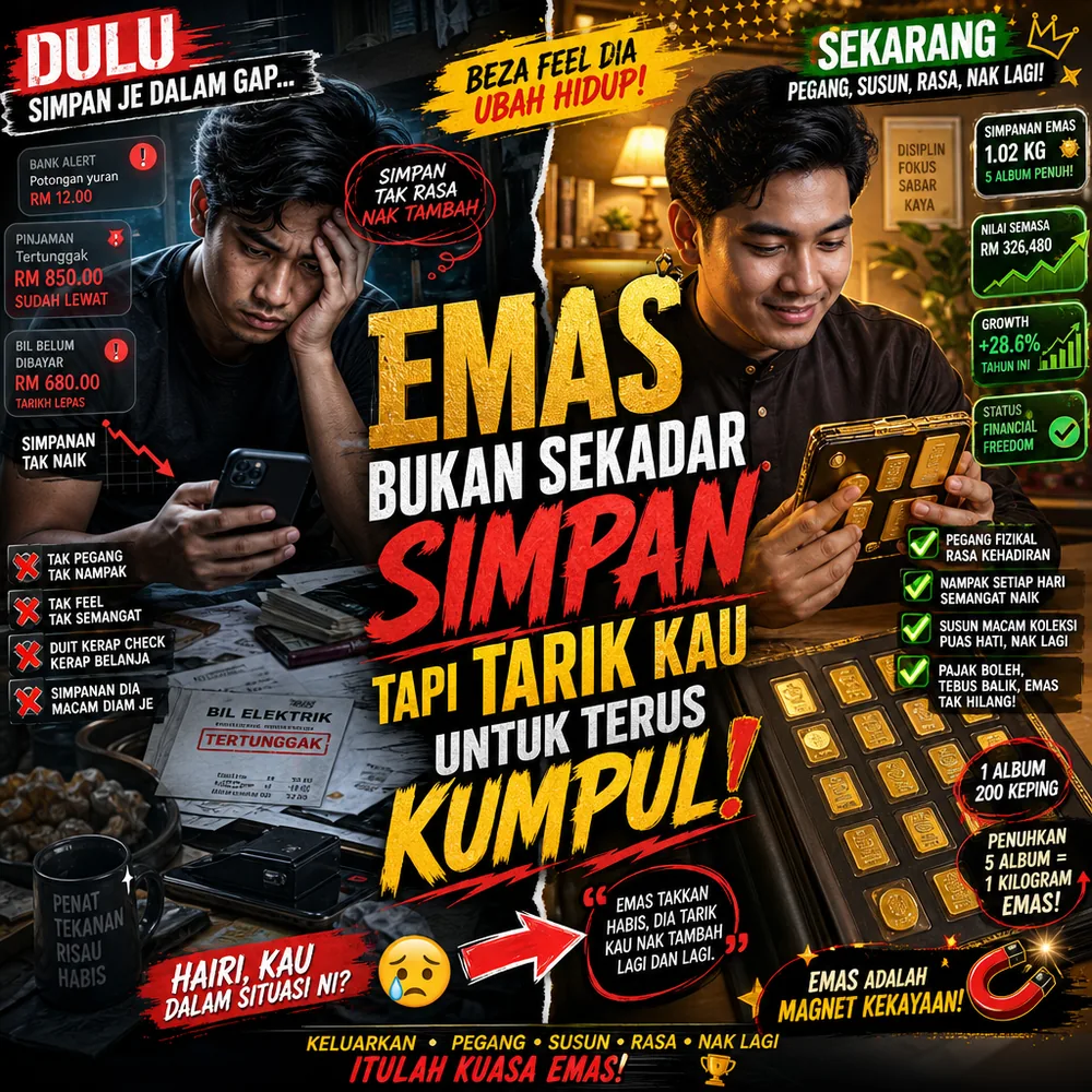 Sembang dua sahabat simpan emas dalam GAP tapi tak pernah pegang fizikalnya