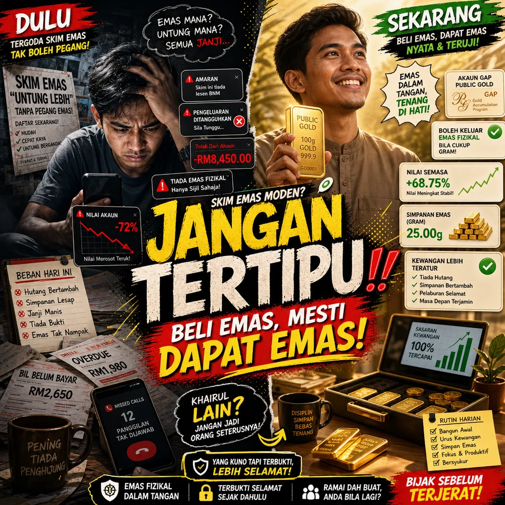 Sembang dua sahabat skim emas tak payah ambil fizikal katanya lebih untung