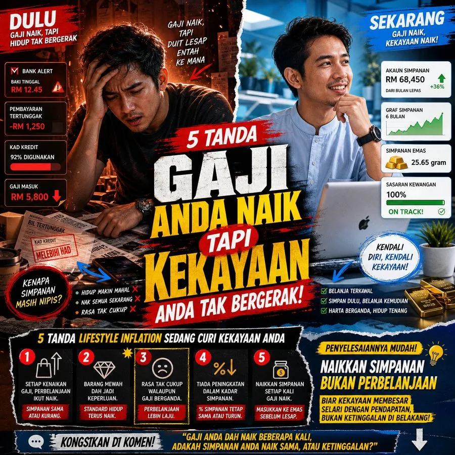 Hentikan lifestyle inflation, salurkan kenaikan gaji ke emas Public Gold