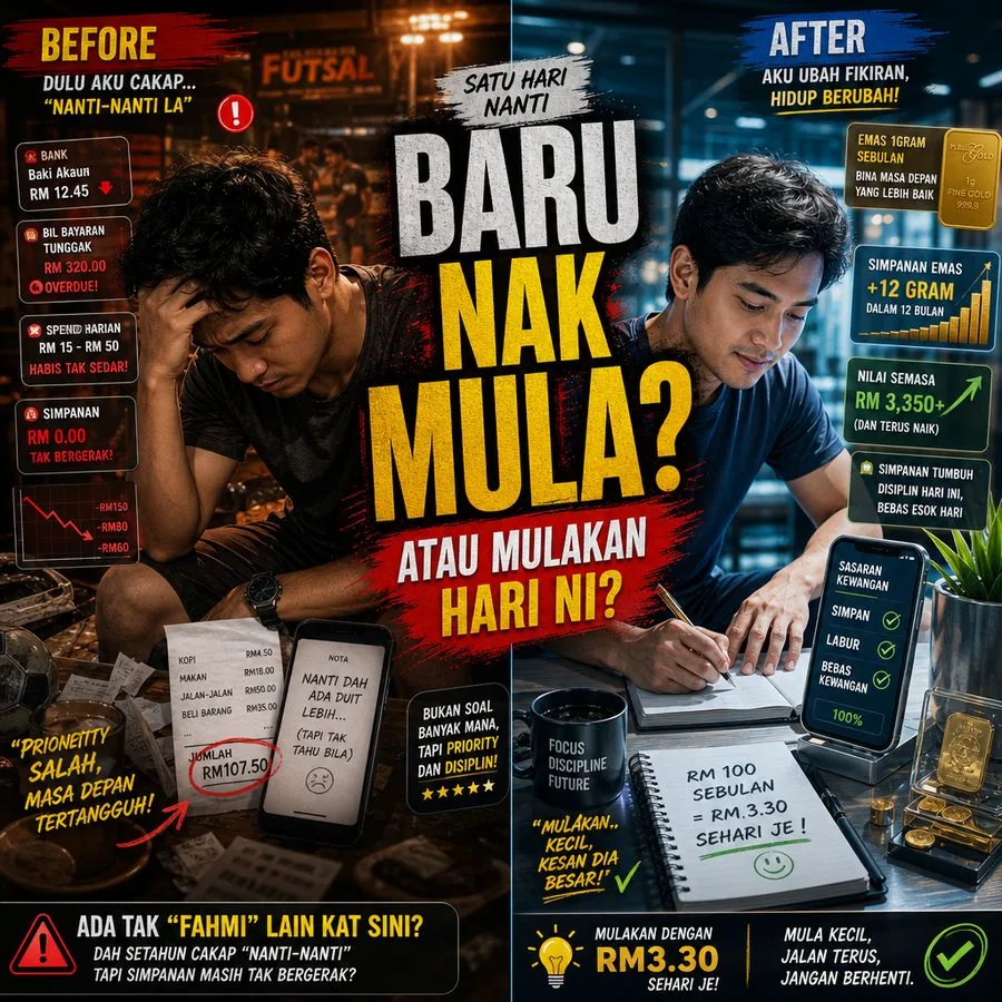 Dialog Fahmi dan Irwan tentang alasan nanti-nanti simpan emas