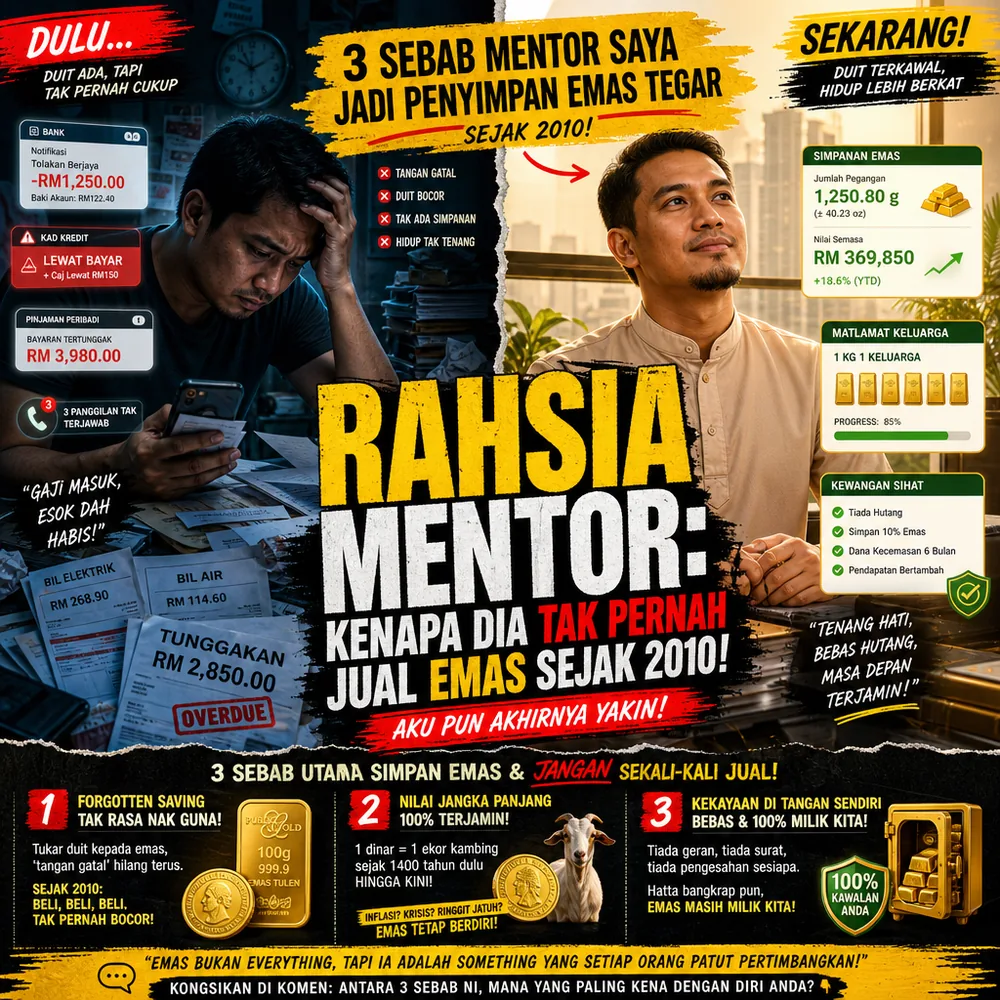 3 sebab jadi penyimpan emas tegar tak pernah jual sejak 2010 Public Gold