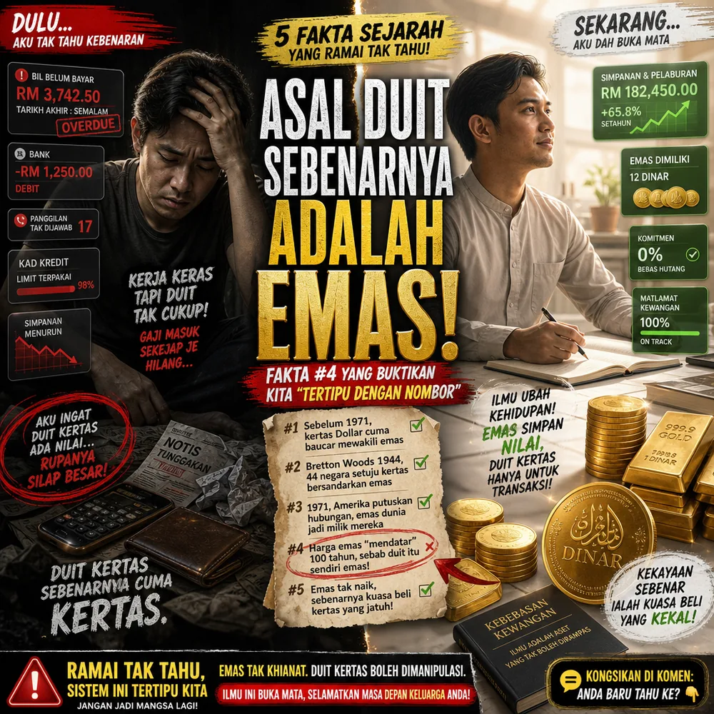 Asal duit sebenarnya adalah emas 5 fakta sejarah Public Gold