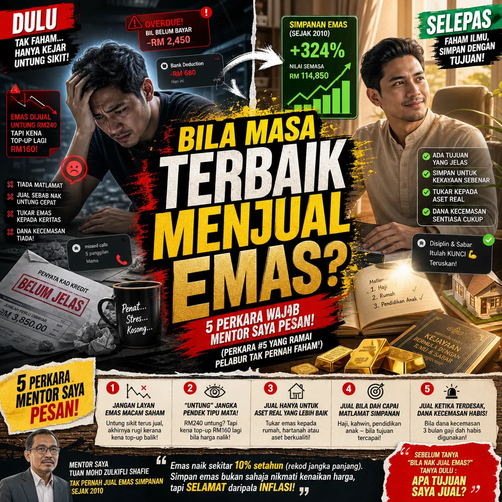 Bila masa terbaik menjual emas 5 perkara mentor saya pesan Public Gold