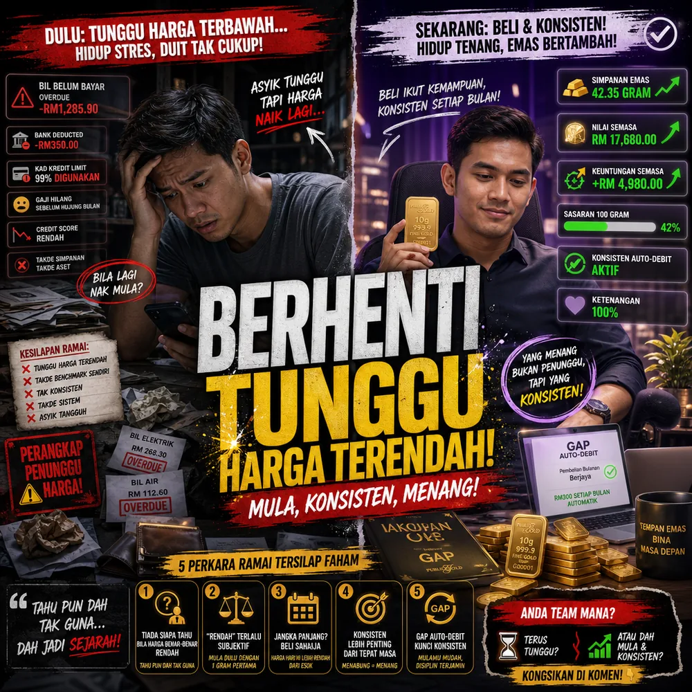 Cara sebenar dapatkan harga emas paling rendah 5 perkara tersilap faham Public Gold