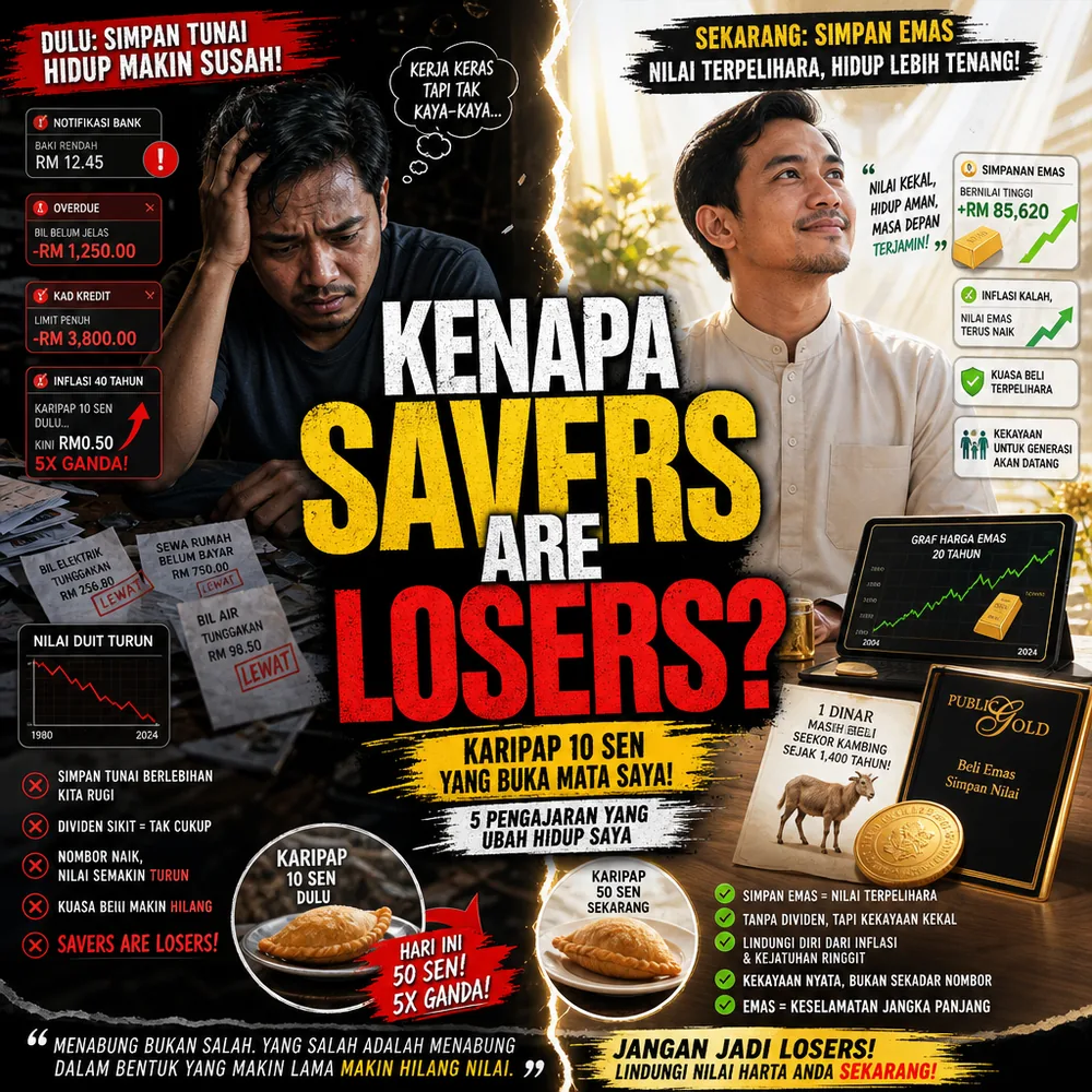 Kenapa savers are losers karipap 10 sen buka mata Public Gold