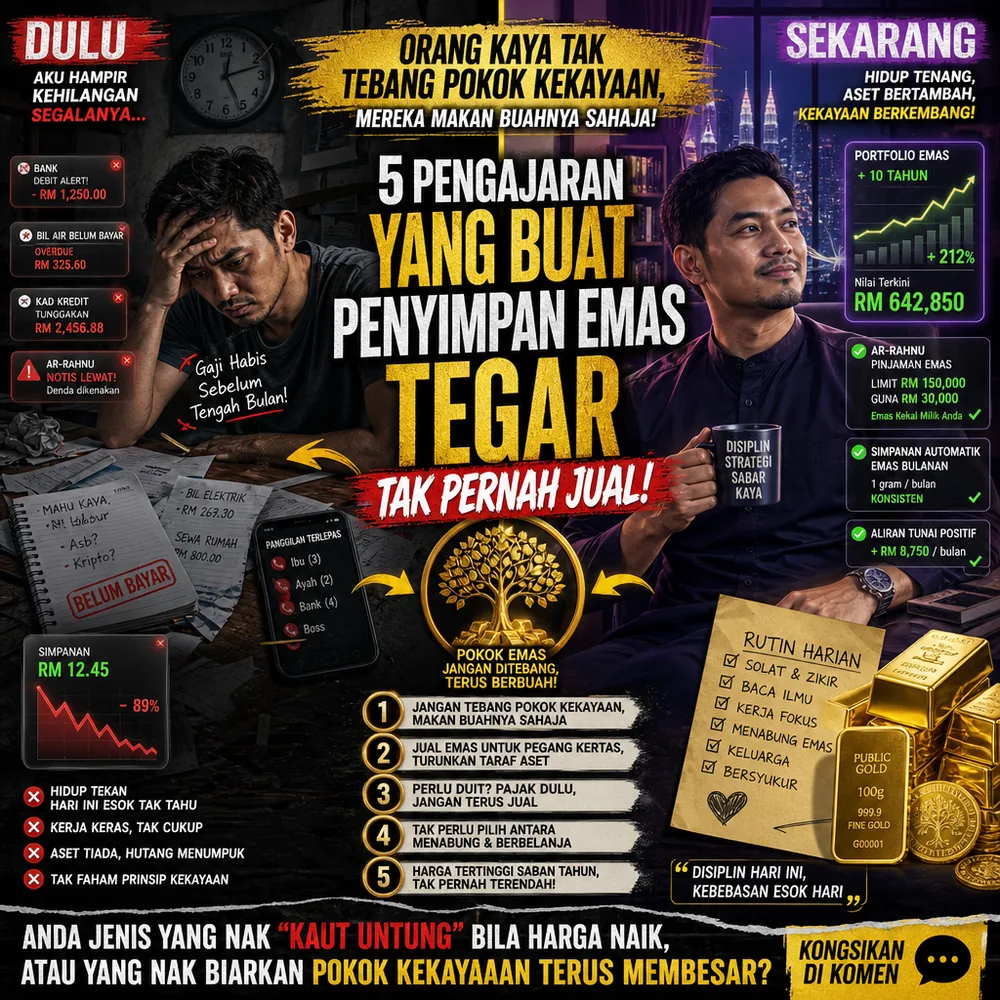 Nak emas bertambah tengok emas itu selalu 5 rahsia psikologi penyimpan emas Public Gold