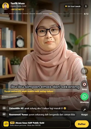 Tangkap layar video soal jawab emas EP03